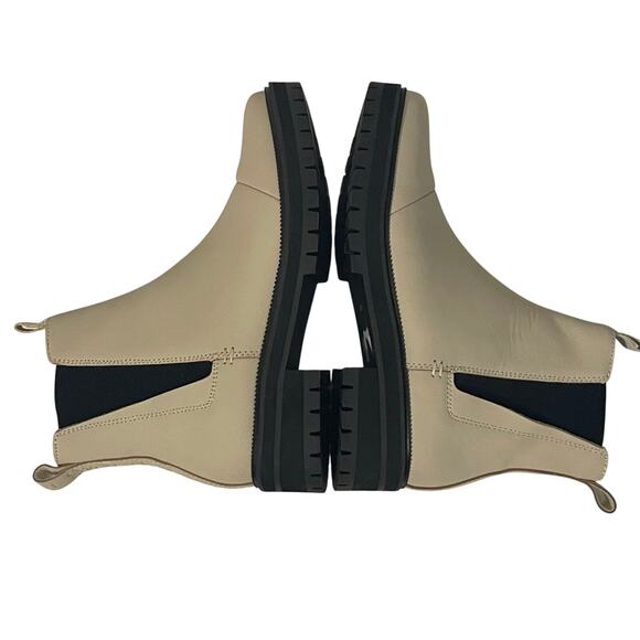 Toms Dakota Chelsea Boots Leather Warm Beige Women's Size 9 - Picture 2 of 13